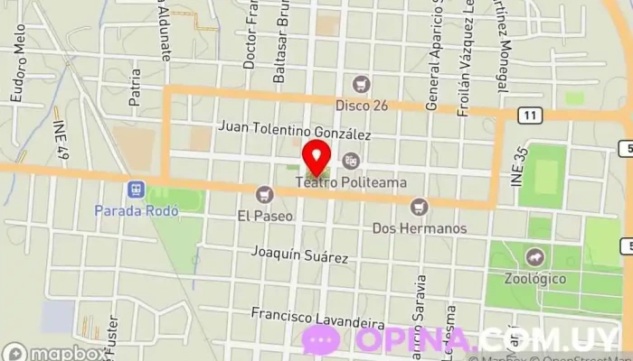 mapa de Yuanfen Papelería, Artesanía en Canelones