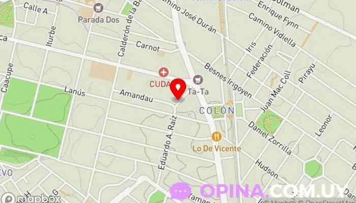 mapa de Yube Informatica Papelería en Montevideo