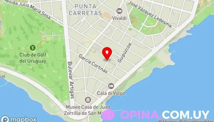mapa de Zenit Negocios Inmobiliarios Agencia inmobiliaria en Montevideo