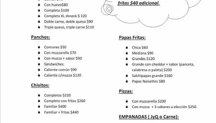 Zona Playton -  Menu - Baltasar Brum