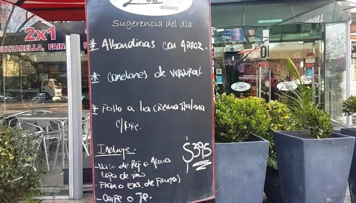 Zoubar -  Menu - Montevideo